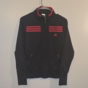Adidas Black and Red Track Suit Jacket
